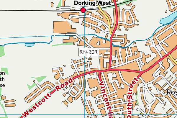 RH4 3DR map - OS VectorMap District (Ordnance Survey)