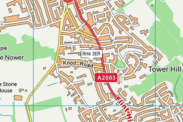 RH4 3ER map - OS VectorMap District (Ordnance Survey)