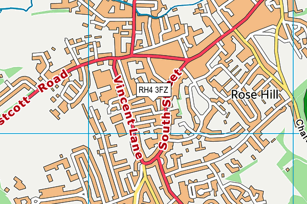RH4 3FZ map - OS VectorMap District (Ordnance Survey)