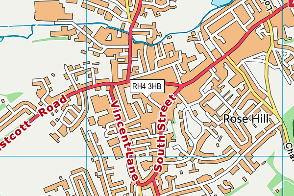 RH4 3HB map - OS VectorMap District (Ordnance Survey)