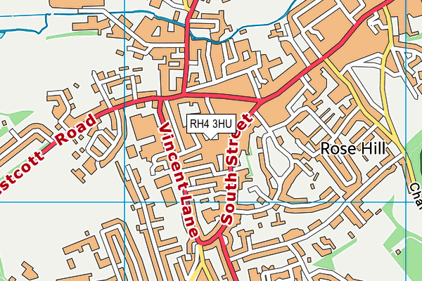 RH4 3HU map - OS VectorMap District (Ordnance Survey)