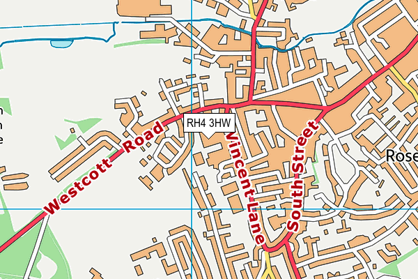 RH4 3HW map - OS VectorMap District (Ordnance Survey)