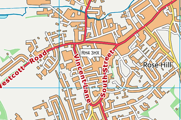 RH4 3HX map - OS VectorMap District (Ordnance Survey)