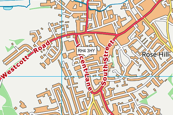 RH4 3HY map - OS VectorMap District (Ordnance Survey)