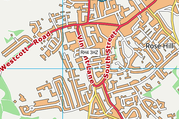 RH4 3HZ map - OS VectorMap District (Ordnance Survey)