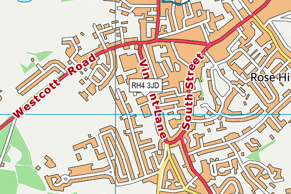 RH4 3JD map - OS VectorMap District (Ordnance Survey)