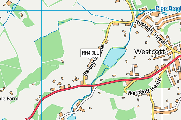 RH4 3LL map - OS VectorMap District (Ordnance Survey)