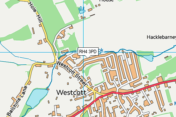 RH4 3PD map - OS VectorMap District (Ordnance Survey)