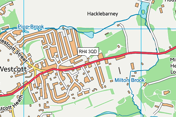 RH4 3QD map - OS VectorMap District (Ordnance Survey)