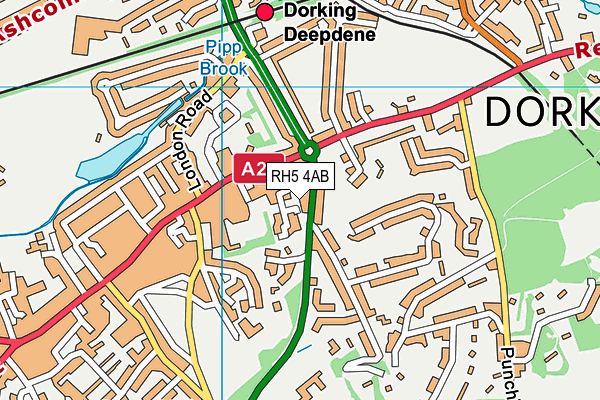 RH5 4AB map - OS VectorMap District (Ordnance Survey)