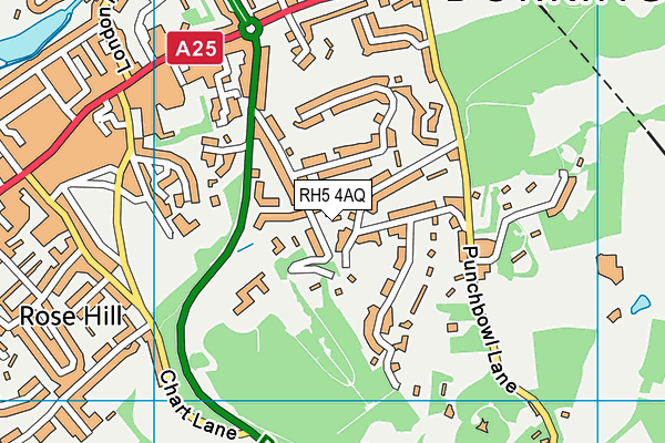 RH5 4AQ map - OS VectorMap District (Ordnance Survey)