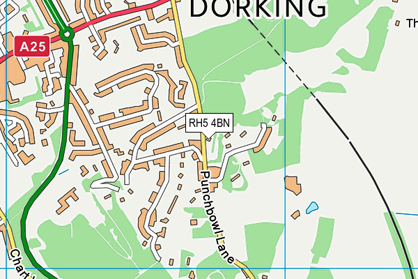 RH5 4BN map - OS VectorMap District (Ordnance Survey)