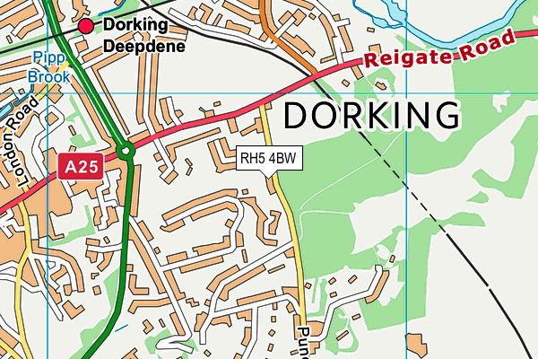 RH5 4BW map - OS VectorMap District (Ordnance Survey)