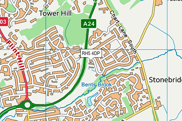 RH5 4DP map - OS VectorMap District (Ordnance Survey)