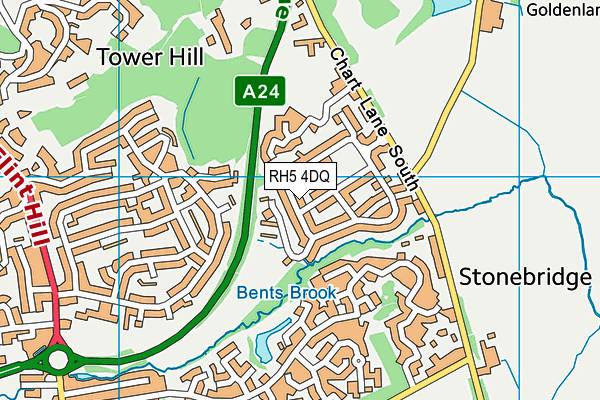 RH5 4DQ map - OS VectorMap District (Ordnance Survey)