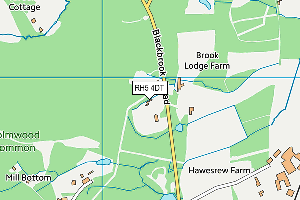 RH5 4DT map - OS VectorMap District (Ordnance Survey)