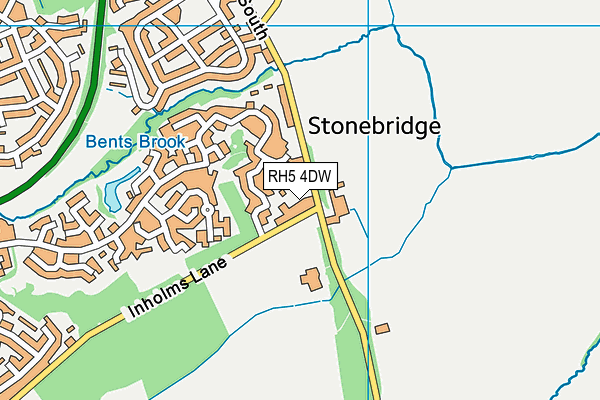 RH5 4DW map - OS VectorMap District (Ordnance Survey)