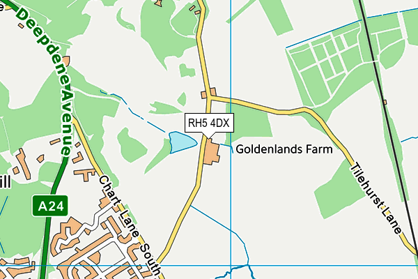 RH5 4DX map - OS VectorMap District (Ordnance Survey)