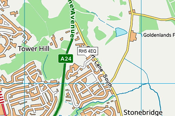 RH5 4EQ map - OS VectorMap District (Ordnance Survey)