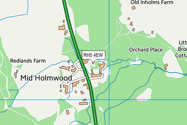 RH5 4EW map - OS VectorMap District (Ordnance Survey)