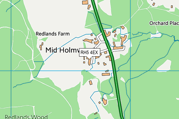 RH5 4EX map - OS VectorMap District (Ordnance Survey)