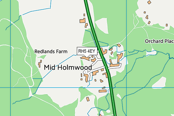 RH5 4EY map - OS VectorMap District (Ordnance Survey)