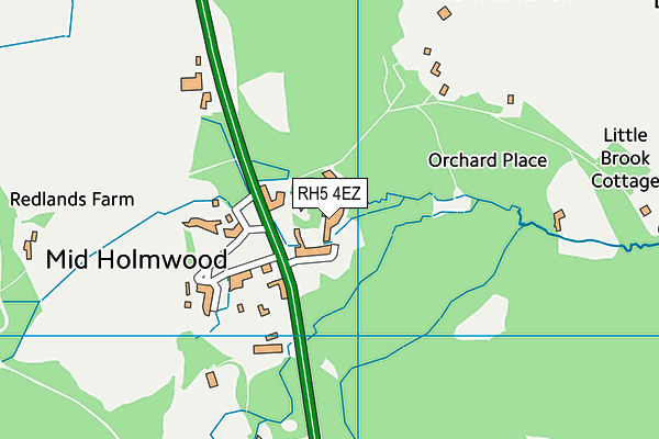 RH5 4EZ map - OS VectorMap District (Ordnance Survey)