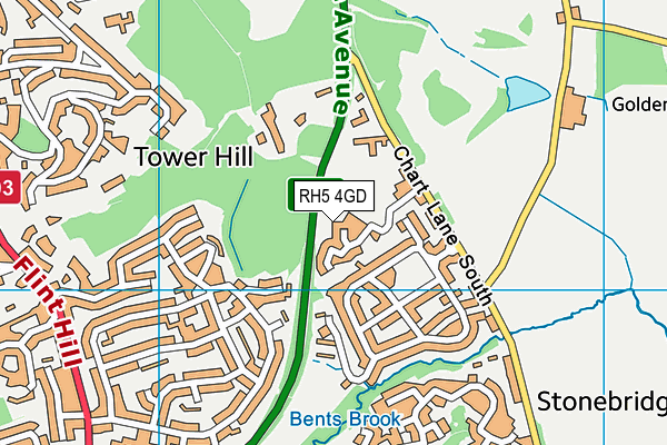 RH5 4GD map - OS VectorMap District (Ordnance Survey)