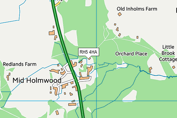 RH5 4HA map - OS VectorMap District (Ordnance Survey)