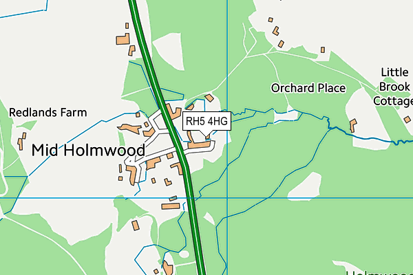 RH5 4HG map - OS VectorMap District (Ordnance Survey)