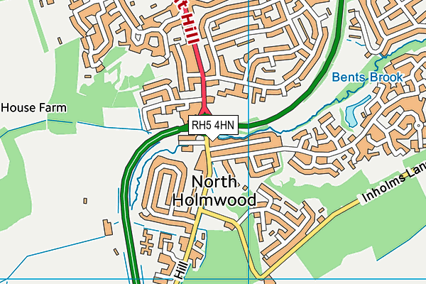 RH5 4HN map - OS VectorMap District (Ordnance Survey)