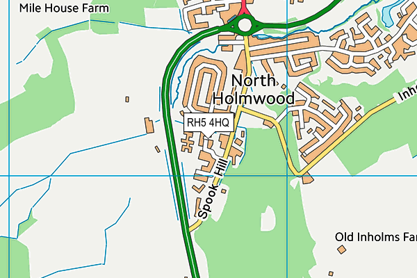 RH5 4HQ map - OS VectorMap District (Ordnance Survey)