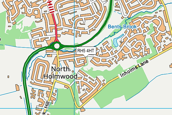 RH5 4HT map - OS VectorMap District (Ordnance Survey)