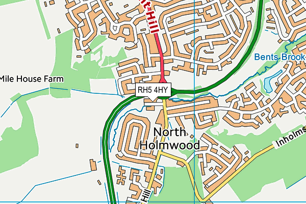 RH5 4HY map - OS VectorMap District (Ordnance Survey)