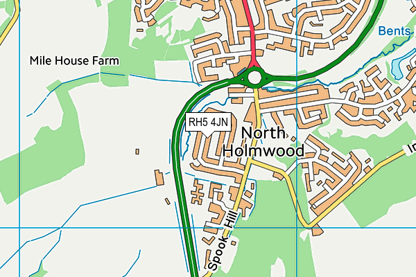 RH5 4JN map - OS VectorMap District (Ordnance Survey)