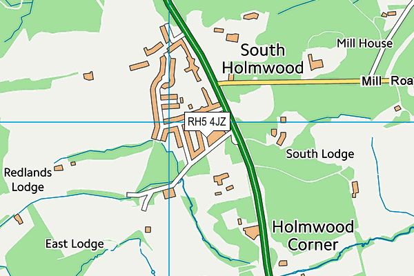 RH5 4JZ map - OS VectorMap District (Ordnance Survey)