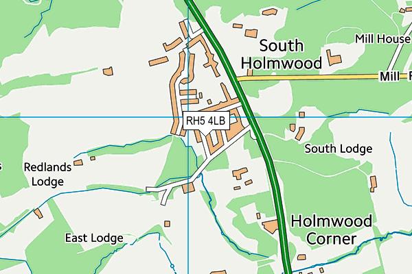 RH5 4LB map - OS VectorMap District (Ordnance Survey)