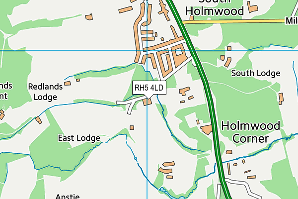 RH5 4LD map - OS VectorMap District (Ordnance Survey)