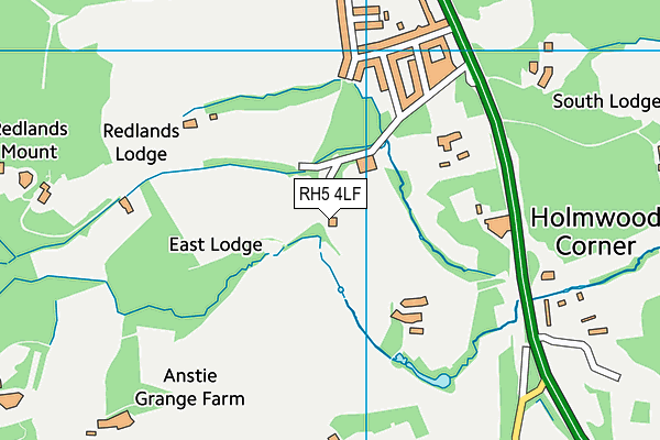 RH5 4LF map - OS VectorMap District (Ordnance Survey)