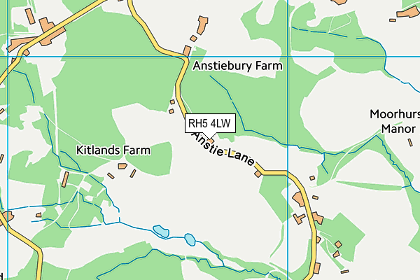 RH5 4LW map - OS VectorMap District (Ordnance Survey)