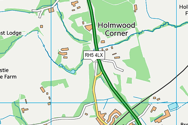 RH5 4LX map - OS VectorMap District (Ordnance Survey)