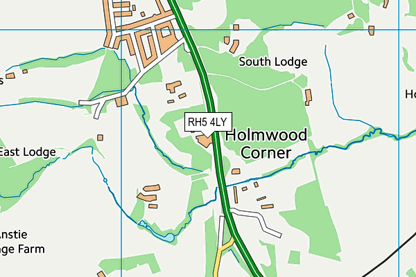 RH5 4LY map - OS VectorMap District (Ordnance Survey)