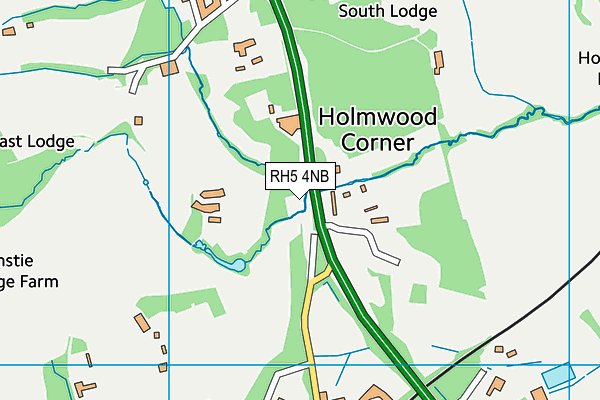 RH5 4NB map - OS VectorMap District (Ordnance Survey)