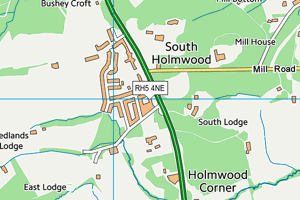 RH5 4NE map - OS VectorMap District (Ordnance Survey)