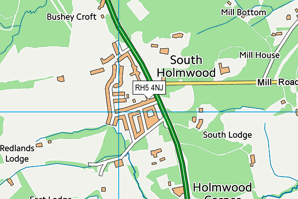 RH5 4NJ map - OS VectorMap District (Ordnance Survey)