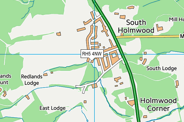 RH5 4NW map - OS VectorMap District (Ordnance Survey)