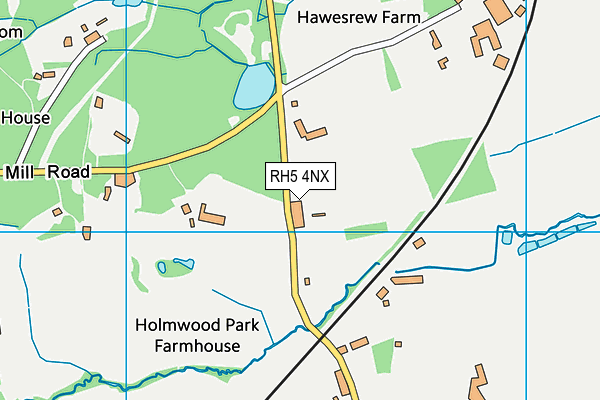 RH5 4NX map - OS VectorMap District (Ordnance Survey)