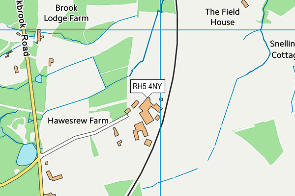RH5 4NY map - OS VectorMap District (Ordnance Survey)