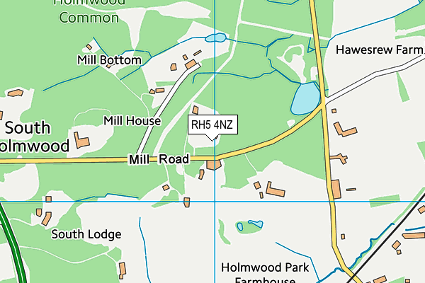 RH5 4NZ map - OS VectorMap District (Ordnance Survey)