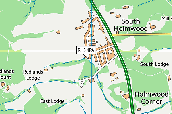 RH5 4PA map - OS VectorMap District (Ordnance Survey)